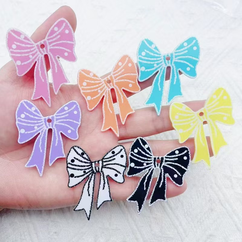 Phone Accessories - 10 pendenti per borsa con fiocco