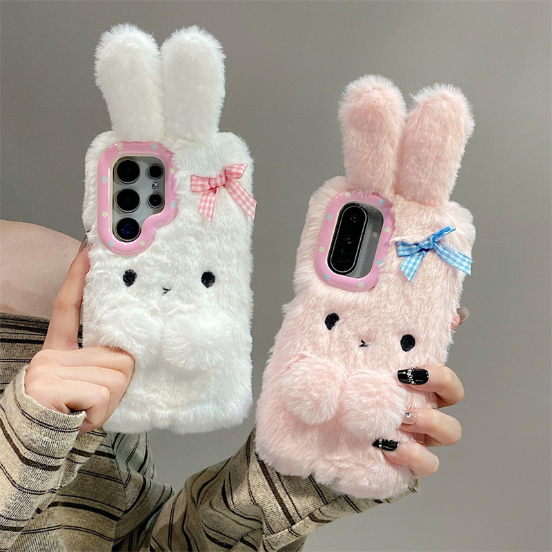Samsung Accessories Phone - Koren 3D Cartoon Bowknot Rabbit Ears