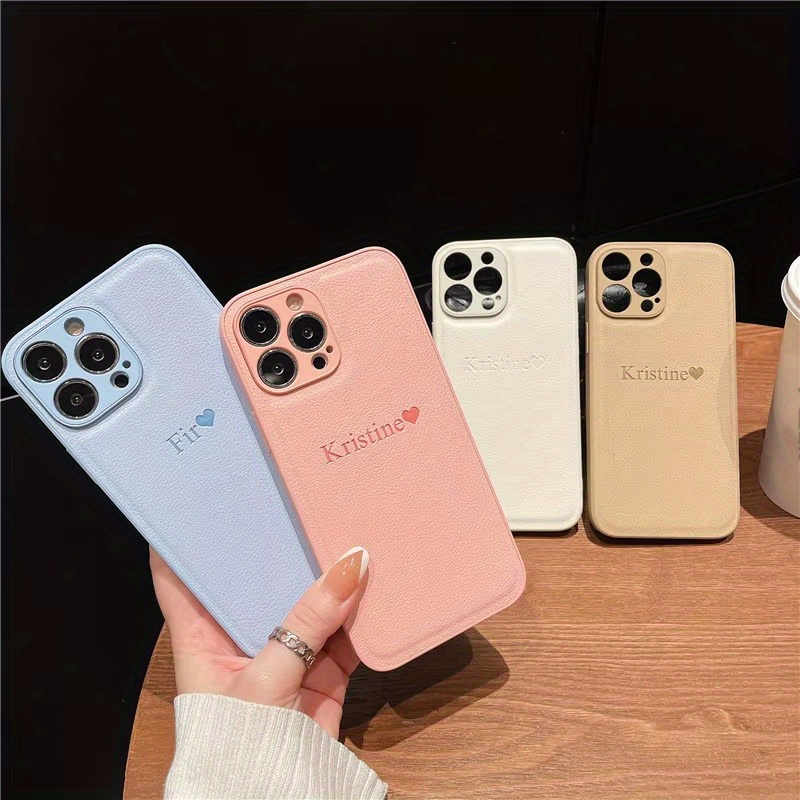 Phone Accessories Names - Personalizza Personalizza Custodia morbida in pelle